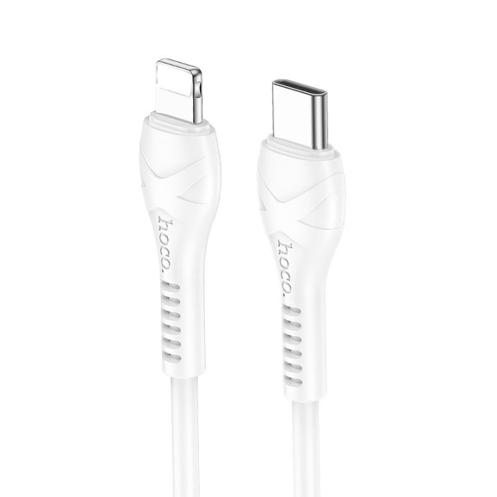 Кабель USB-C – Lightning Hoco PD 27W 1 m X37 белый