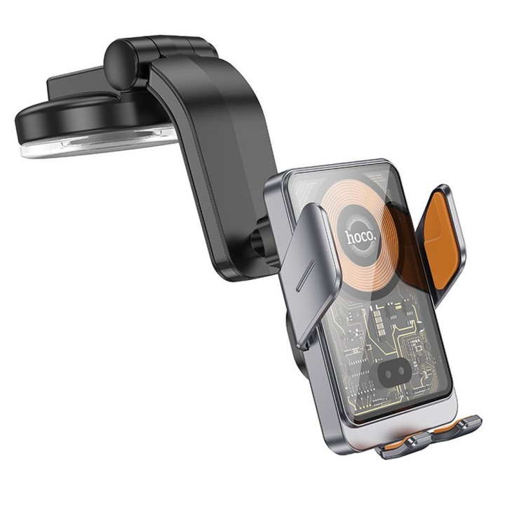 Wireless car phone holder Hoco 15 W for windscreen / dashboard HW8 black