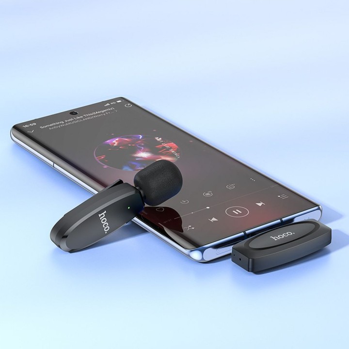 Бездротовий петличний мікрофон USB C Hoco L15 чорний