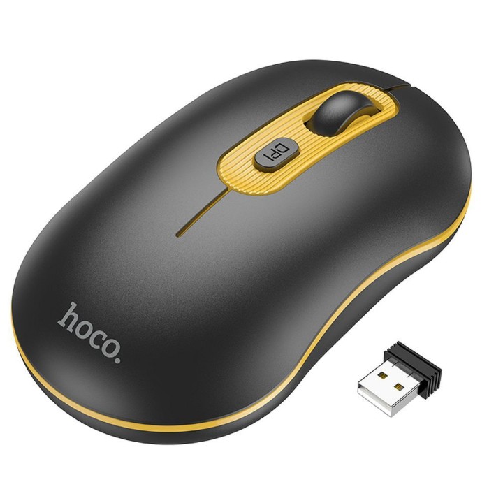 Myszka bezprzewodowa Hoco 2,4G 1600 dpi GM21 czarna