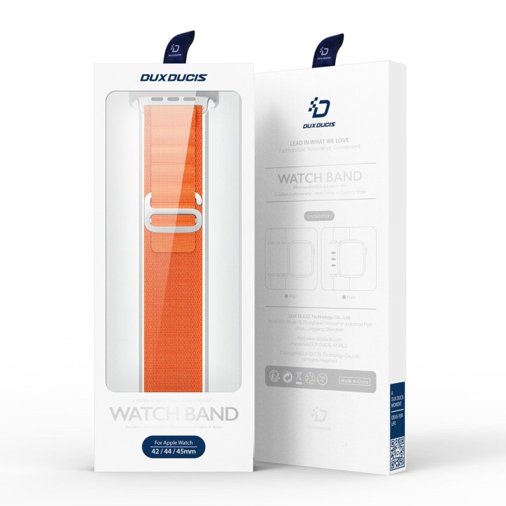 DUX DUCIS strap GS nylon for Apple Watch 42 / 44 / 45 / 49 mm orange