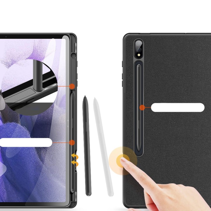 DUX DUCIS case DOMO foldable with space for stylus for SAMSUNG Tab S9 Plus black