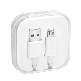 Kabel USB A do Micro USB 1A 1 m box biały