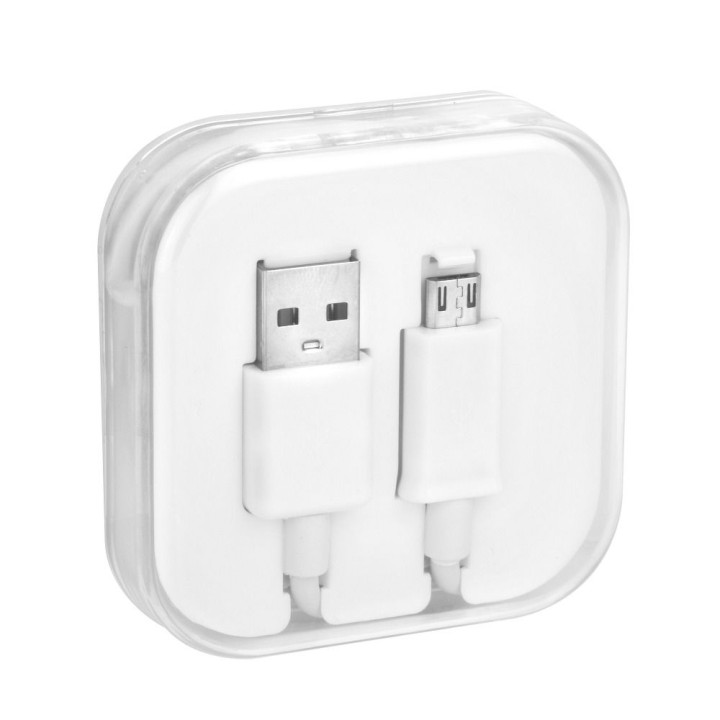 Кабель USB A — Micro USB 1A 1 m box белый