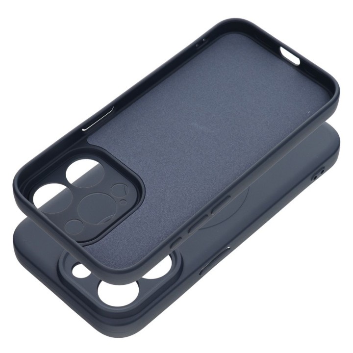 Чехол для iPhone 15 PRO Silicone Mag Cover совместимый с MagSafe (camera protection) титановый синий