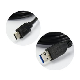 Кабель USB A для Тип C 3.0 2A HD2 2 m черный