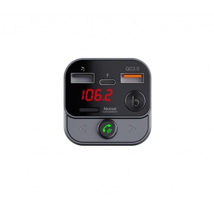 ART transmitter FM bluetooth 5.0 + USB A QC3.0 + type C (total 30W) FM-84B black