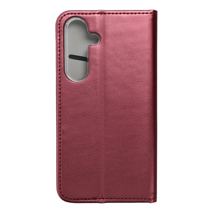 Чехол с клапаном для Samsung S24 Smart Magneto бордовый