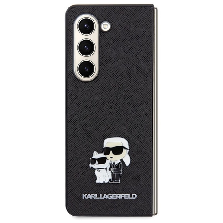 KARL LAGERFELD чохол для SAMSUNG Z Fold 5 KLHCZFD5SAKCNPK (Saffiano K&C PIN) чорний