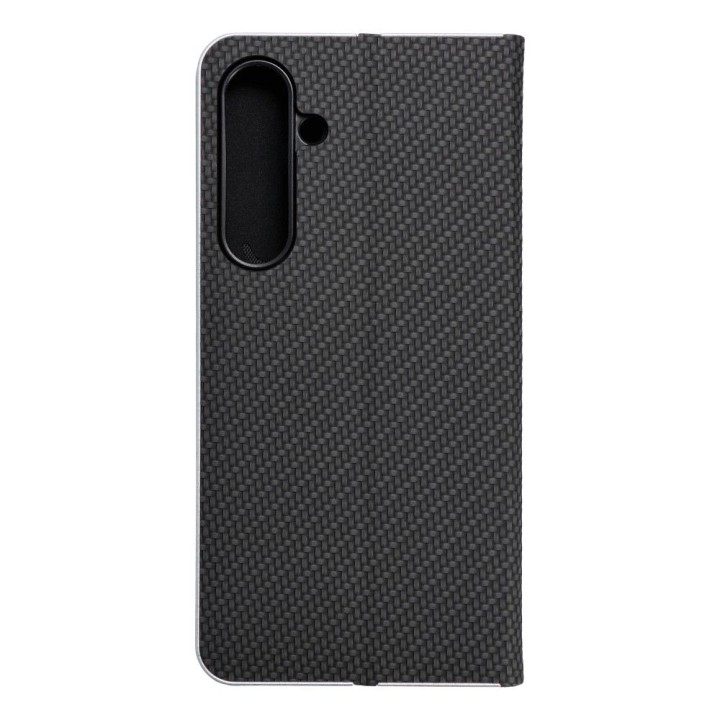 Чохол з клапаном для Samsung S24 PLUS Luna Book Carbon чорний