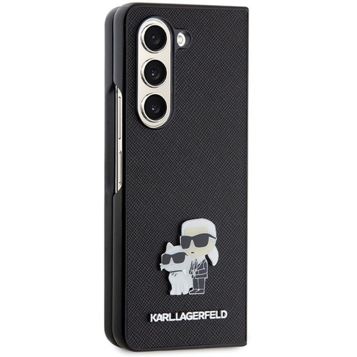 KARL LAGERFELD case for SAMSUNG Z Fold 5 KLHCZFD5SAKCNPK (Saffiano K&C PIN) black