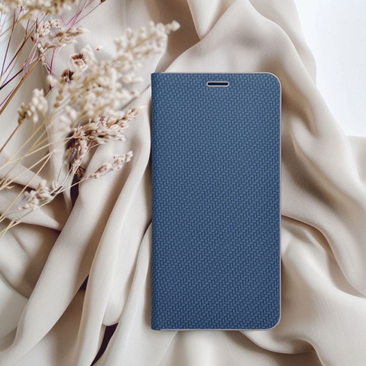 Flip case for Samsung S24 Luna Book Carbon blue