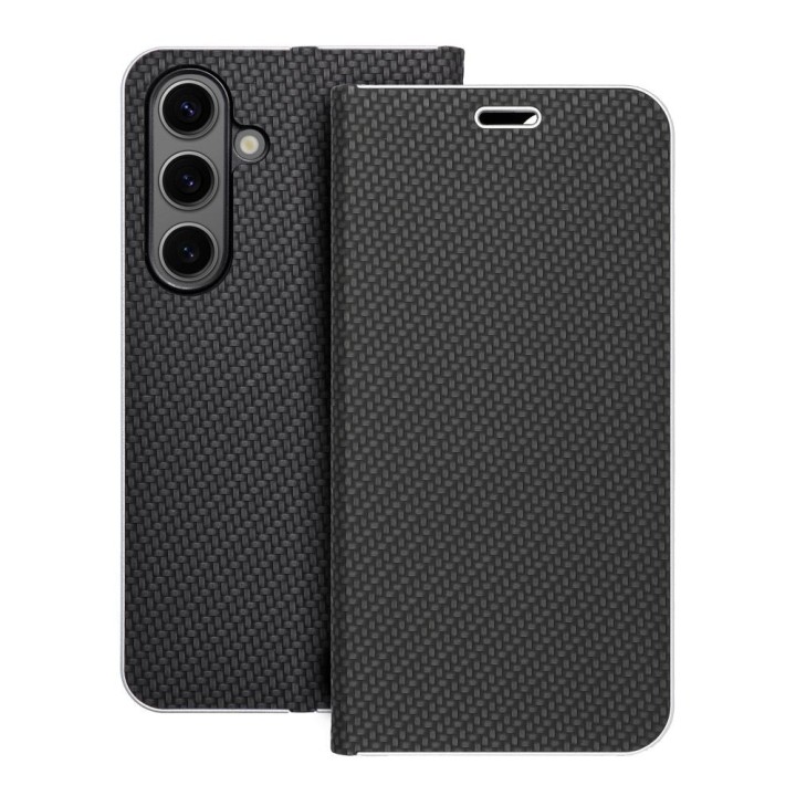 Flip case for Samsung S24 Luna Book Carbon black