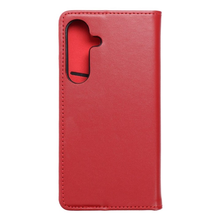 Flip case for Samsung S24 Smart Pro Book leather maroon
