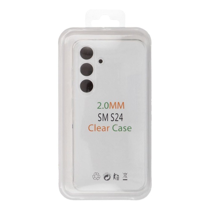 Case for Samsung S24 Clear Case 2 mm Box transparent