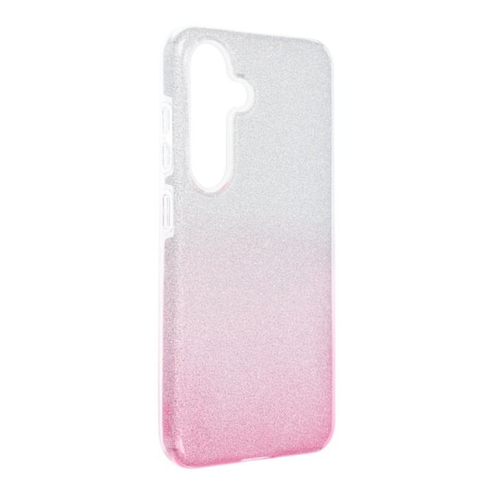 Etui na Samsung S24 Shining transparentne różowe