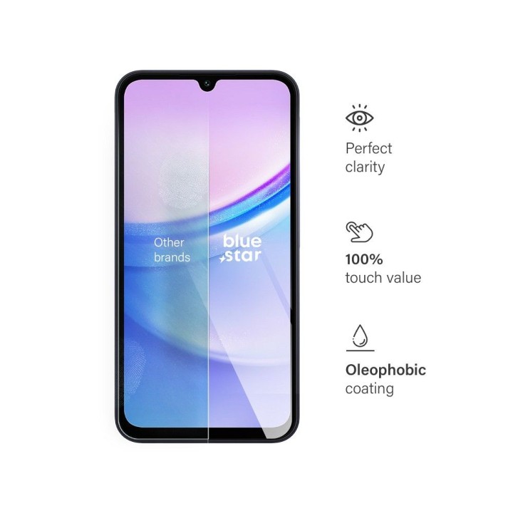 Tempered glass for Samsung A15 5G Blue Star