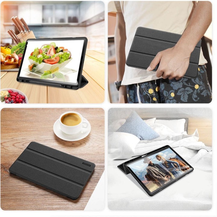 DUX DUCIS чохол DOMO складні з місцем для стилус для SAMSUNG Tab S9 FE/S10 FE чорний