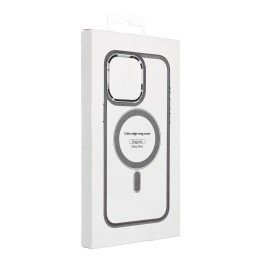 Etui na iPhone 15 Color Edge Mag Cover zgodne z MagSafe tytanowe szare