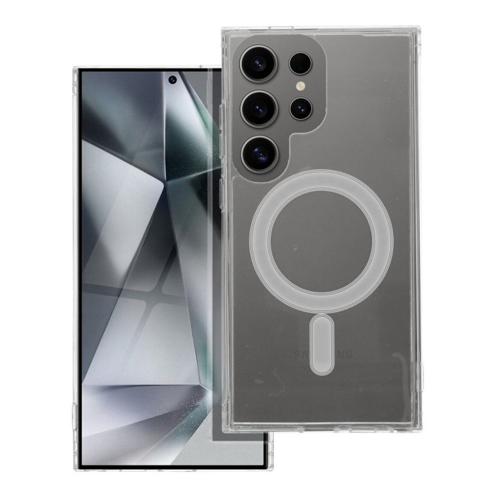 Чехол для Samsung S24 ULTRA Clear Mag Cover (Str) совместимый с MagSafe прозрачный