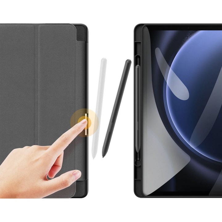 DUX DUCIS case DOMO foldable with space for stylus for SAMSUNG Tab S9 FE/S10 FE black