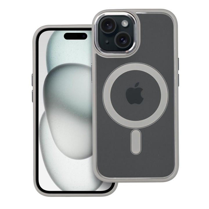 Etui na iPhone 15 Color Edge Mag Cover zgodne z MagSafe tytanowe szare