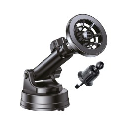 Магнитный автомобильный держатель для телефона совместимый с MagSafe Forcell F-Grip PrecisionX для стекла / приборной панели / р