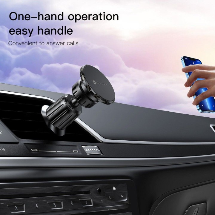 Magnetic car phone holder Forcell F-Grip MagElite for the air vent black