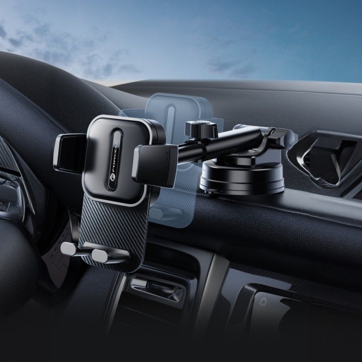 Universal car phone holder Forcell F-Grip Guardian for windscreen / dashboard black
