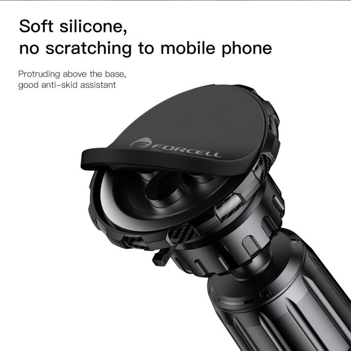 Магнитный автомобильный держатель для телефона Forcell F-Grip MagElite на решетку черный