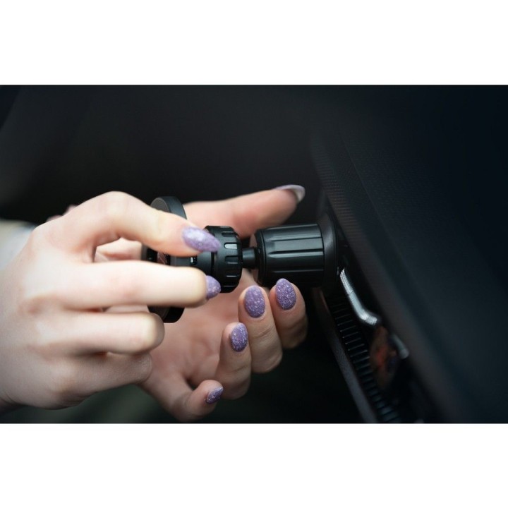 Магнітний автомобільний тримач для телефону сумісний з MagSafe Forcell F-Grip PrecisionX для скла / приладової панелі / решітки 