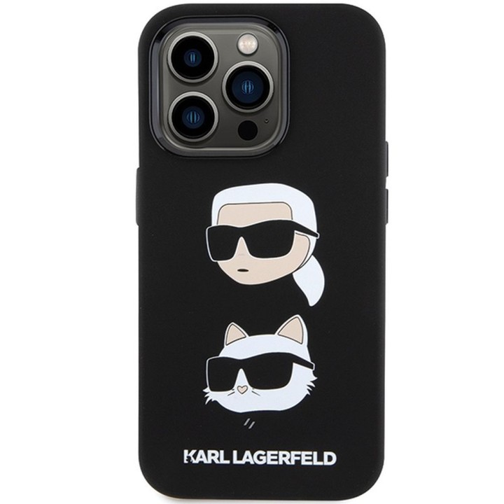 KARL LAGERFELD case for IPHONE 15 Pro Max KLHCP15XSDHKCNK (Silicone KC) black