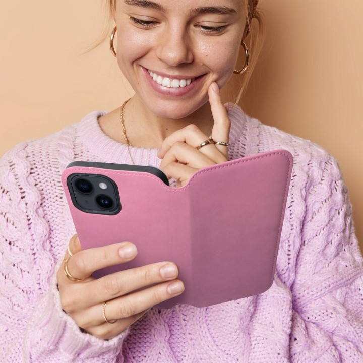 Чохол з клапаном для Samsung A25 5G Dual Pocket Book світло-рожевий