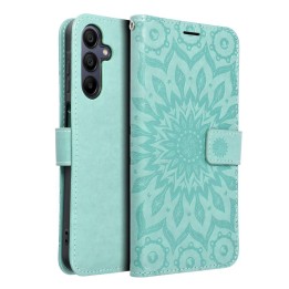 Flip case for Samsung A15 4G / A15 5G Mezzo Book mandala green