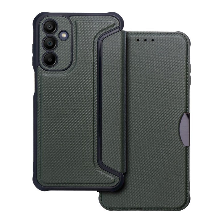 Flip case for Samsung A15 4G / A15 5G Razor Book dark green