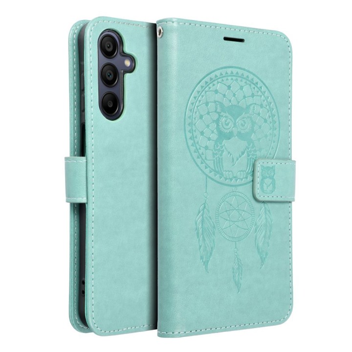 Flip case for Samsung A15 4G / A15 5G Mezzo Book dreamcatcher green