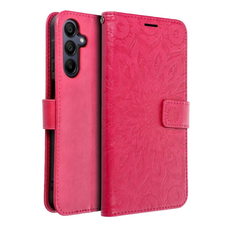 Flip case for Samsung A15 4G / A15 5G Mezzo Book mandala magenta