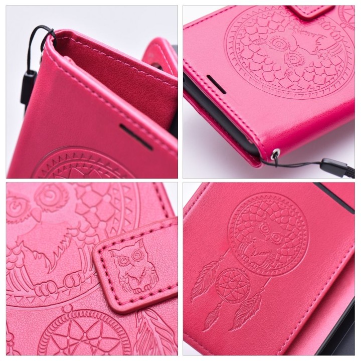 Чохол з клапаном для Samsung A25 5G Mezzo Book ловець снів маджента