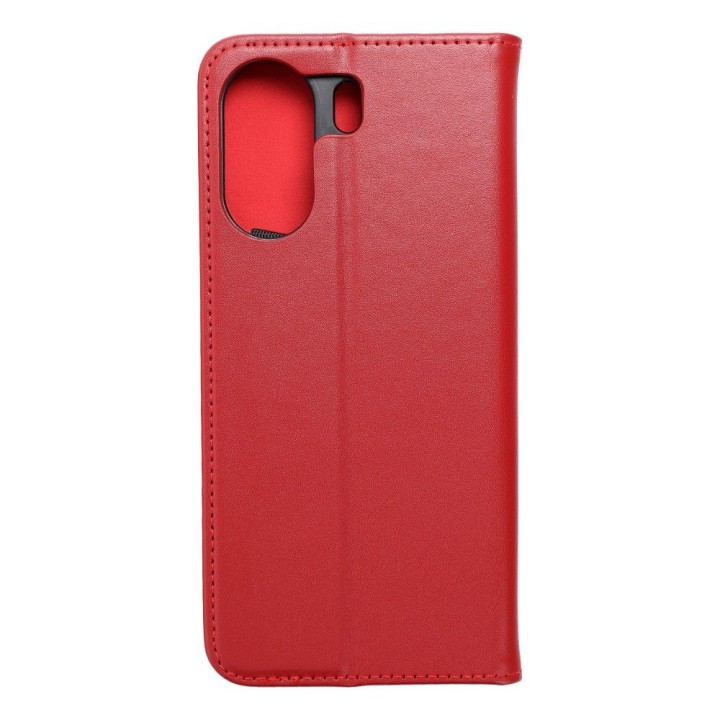 Чохол з клапаном для Xiaomi Redmi 13C / Poco C65 Smart Pro Book шкіряний бордовий