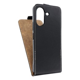 Чехол с клапаном вертикальный на Xiaomi Redmi 13C / Poco C65 Slim Flexi Fresh черный
