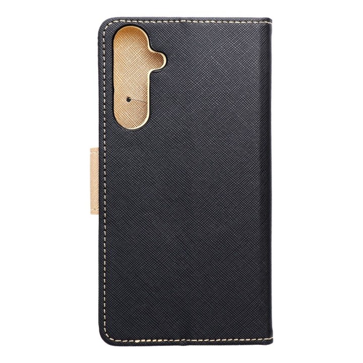 Flip case for Samsung A55 Fancy Book black-gold