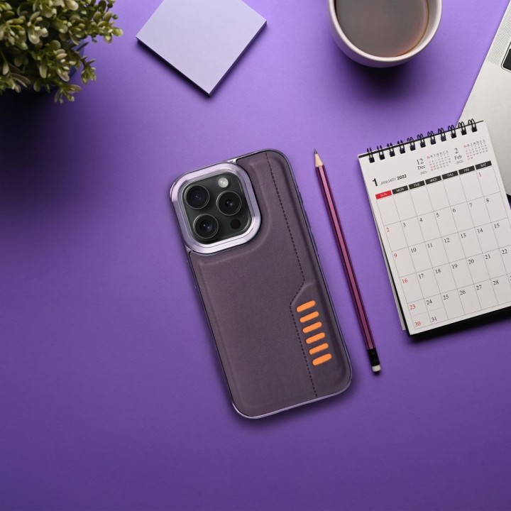Etui na Xiaomi Redmi 13C / Poco C65 Milano ciemnofioletowe