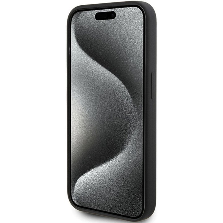 KARL LAGERFELD чохол для IPHONE 15 Pro KLHCP15LSKSBMCK (Silicone Karl Script Logo) чорний