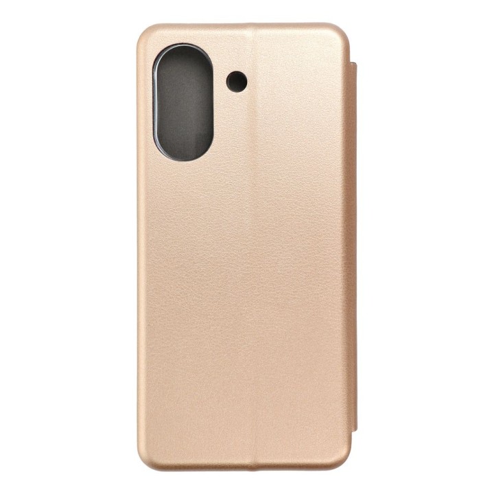 Чохол з клапаном для Xiaomi Redmi 13c / Poco C65 Elegance Book золотий