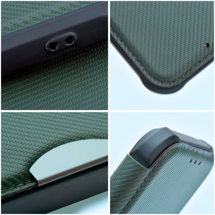 Чохол з клапаном для Samsung S23 FE Razor Book темно-зелений