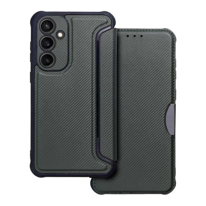 Flip case for Samsung S23 FE Razor Book dark green