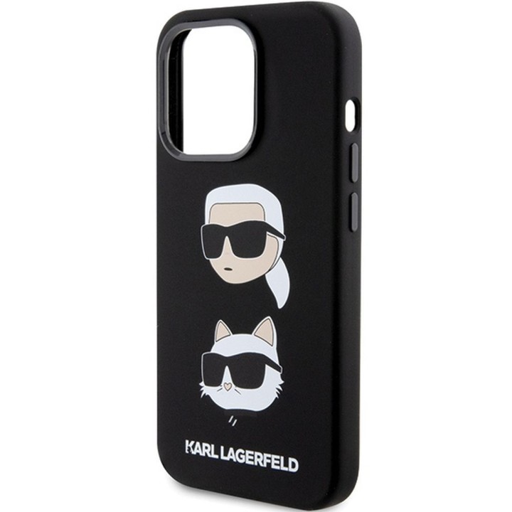 KARL LAGERFELD case for IPHONE 15 Pro KLHCP15LSDHKCNK (Silicone KC) black