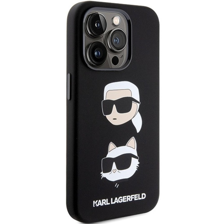 KARL LAGERFELD case for IPHONE 15 Pro KLHCP15LSDHKCNK (Silicone KC) black