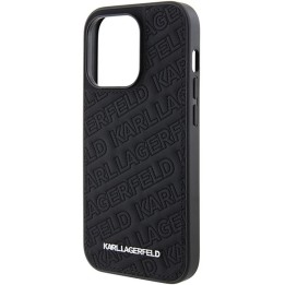 KARL LAGERFELD case for IPHONE 15 Pro KLHCP15LPQKPMK (Quilted Pattern) black