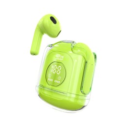 Wireless in-ear headphones Blue Star Transparency Fi22 TWS green